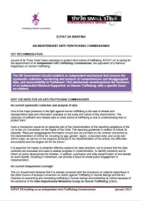 An Independent Anti Trafficking Commissioner ECPAT UK